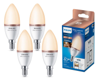 Philips Smart żarówka 40W C37 E14 4 szt. - 1541407 - zdjęcie 1